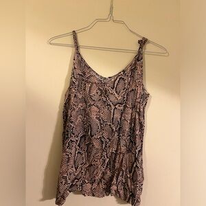 snakeskin top